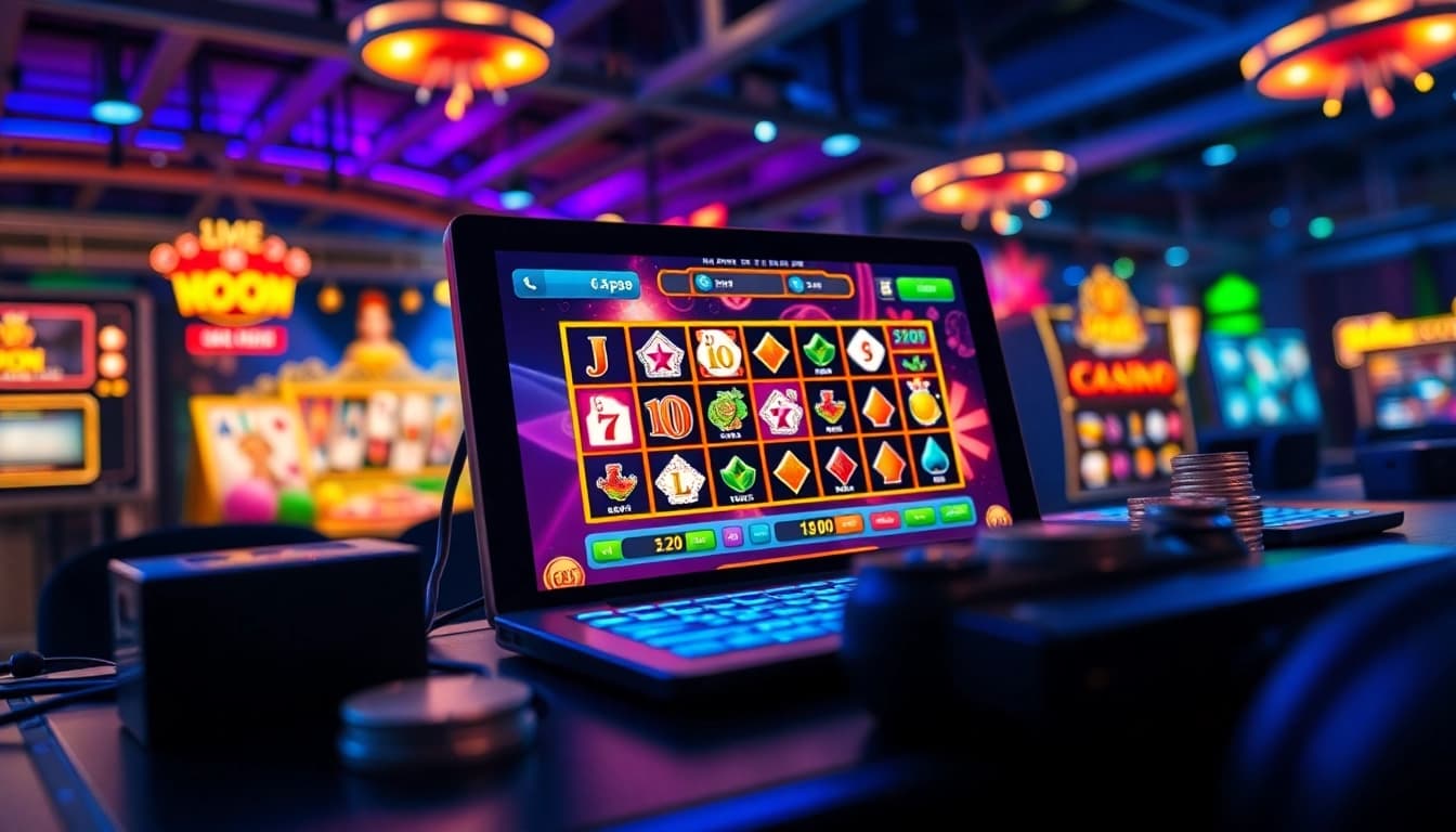 Tải GO88 on a thrilling online gaming platform showcasing vibrant games and modern technology