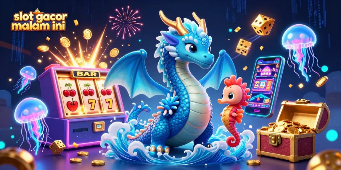 Spin to win on slot gacor malam ini with vibrant characters and dynamic elements lighting up the scene.