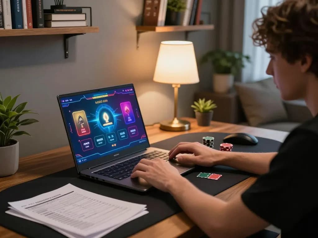 Pemain terlibat dalam permainan poker strategis di platform online dewi89, menunjukkan suasana yang fokus.