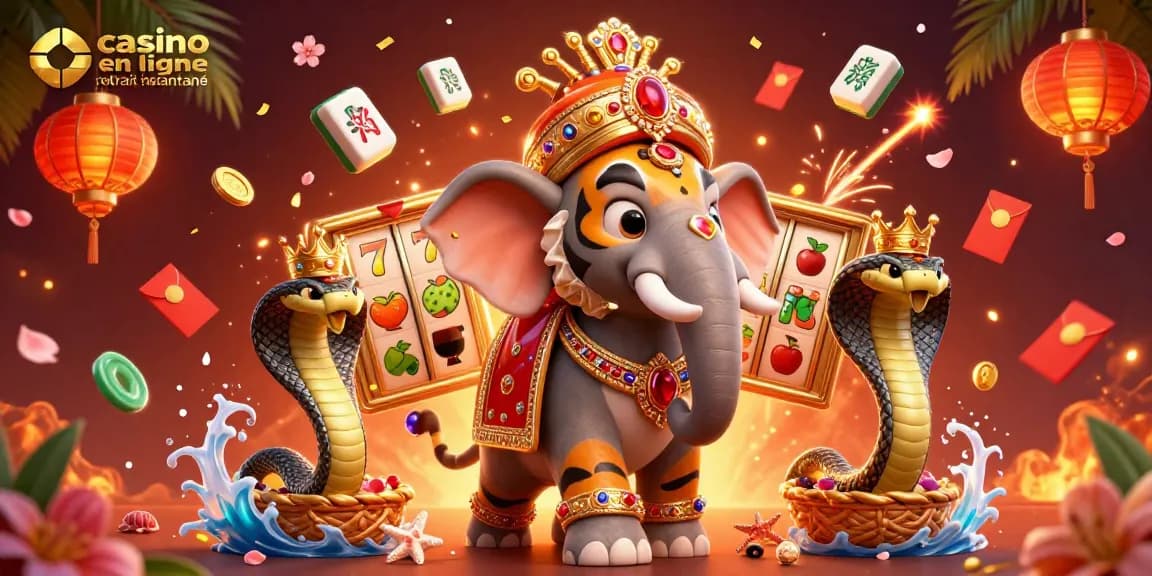 Experience thrilling gameplay with casino en ligne retrait instantané featuring rich illustrations of gold coins and slot machines.