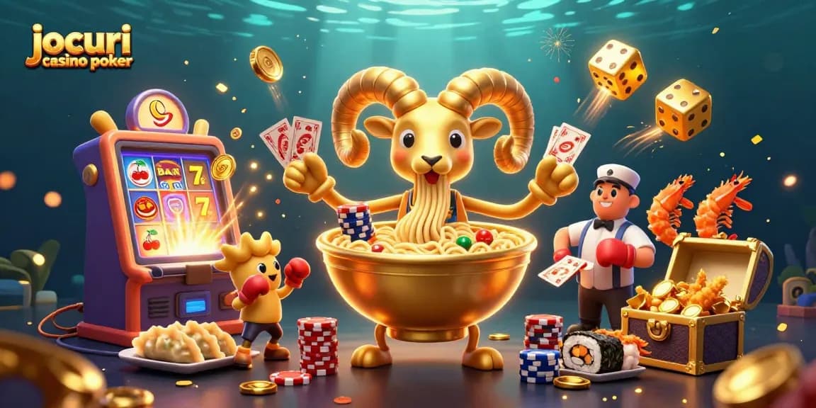 Joacă jocuri casino poker într-o atmosferă vibrantă, cu personaje pline de viață și premii spectaculoase.