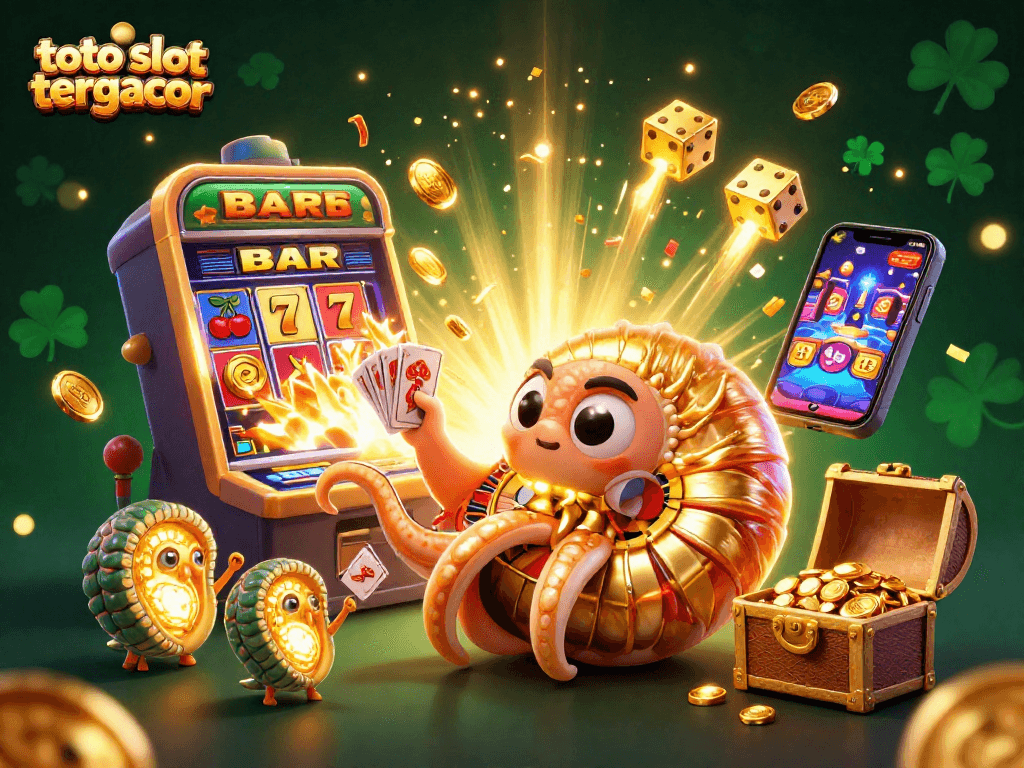 Experience thrilling gameplay with toto slot tergacor featuring an ancient nautilus roulette, slot machines, and vibrant casino elements.