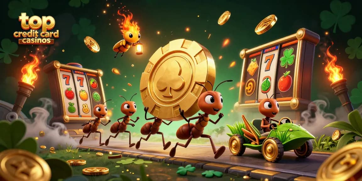 Discover top credit card casinos in a vibrant 3D scene full of action and excitement.