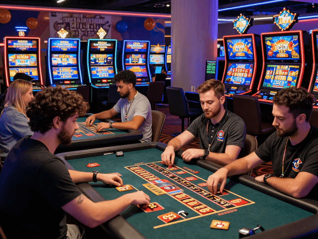 Exciting view of players at a vibrant online casino highlighting trusted non UK casinos not on GamStop for 2026.