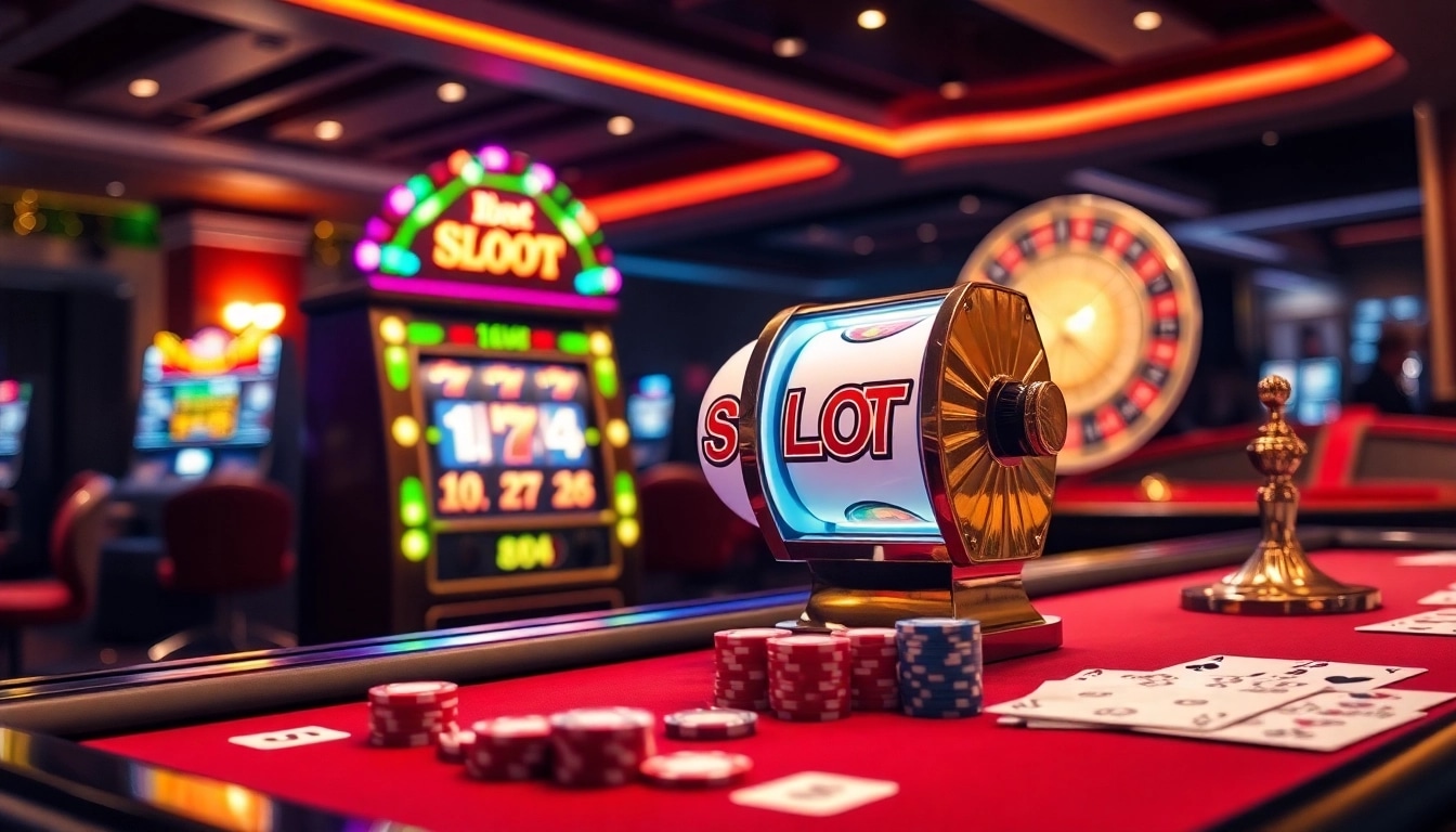 Exciting gameplay on IDN slot machines enriching the vibrant casino atmosphere.