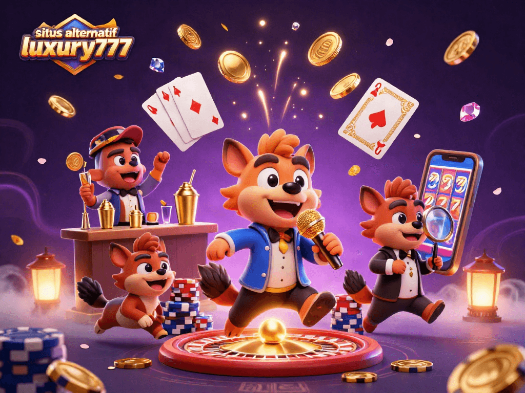 Gambarlah momen seru di situs alternatif luxury777 saat hyena menghibur di kasino penuh kesenangan.