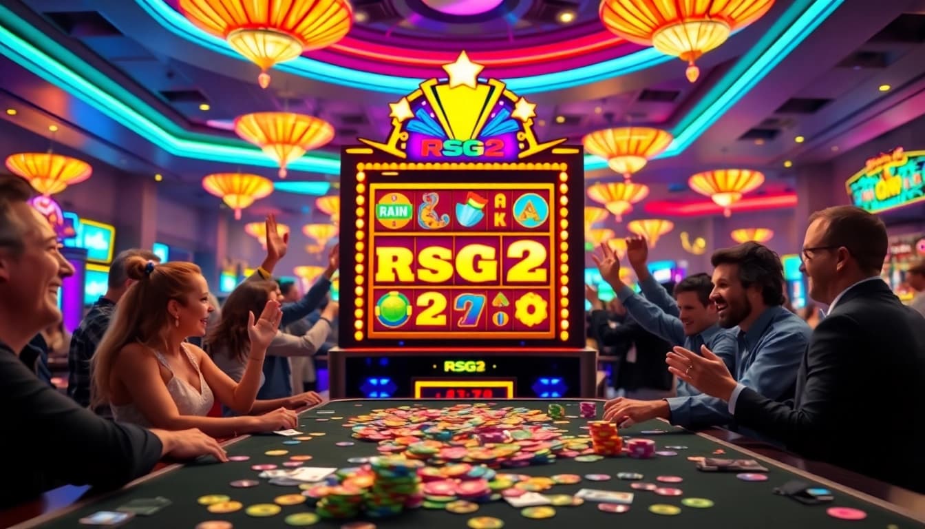 體驗 rsg雷神2 的刺激賭博樂趣,玩家們在賭場中興高采烈地慶祝!