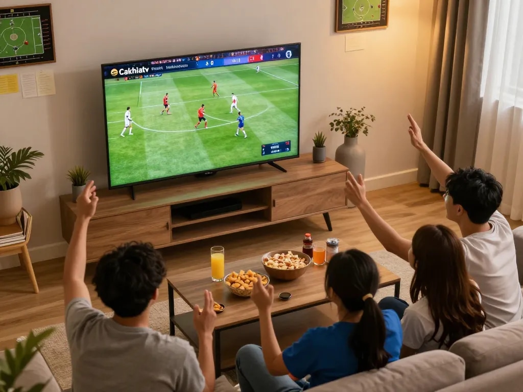 Cakhiatv provides an engaging live streaming soccer experience for excited fans at home.