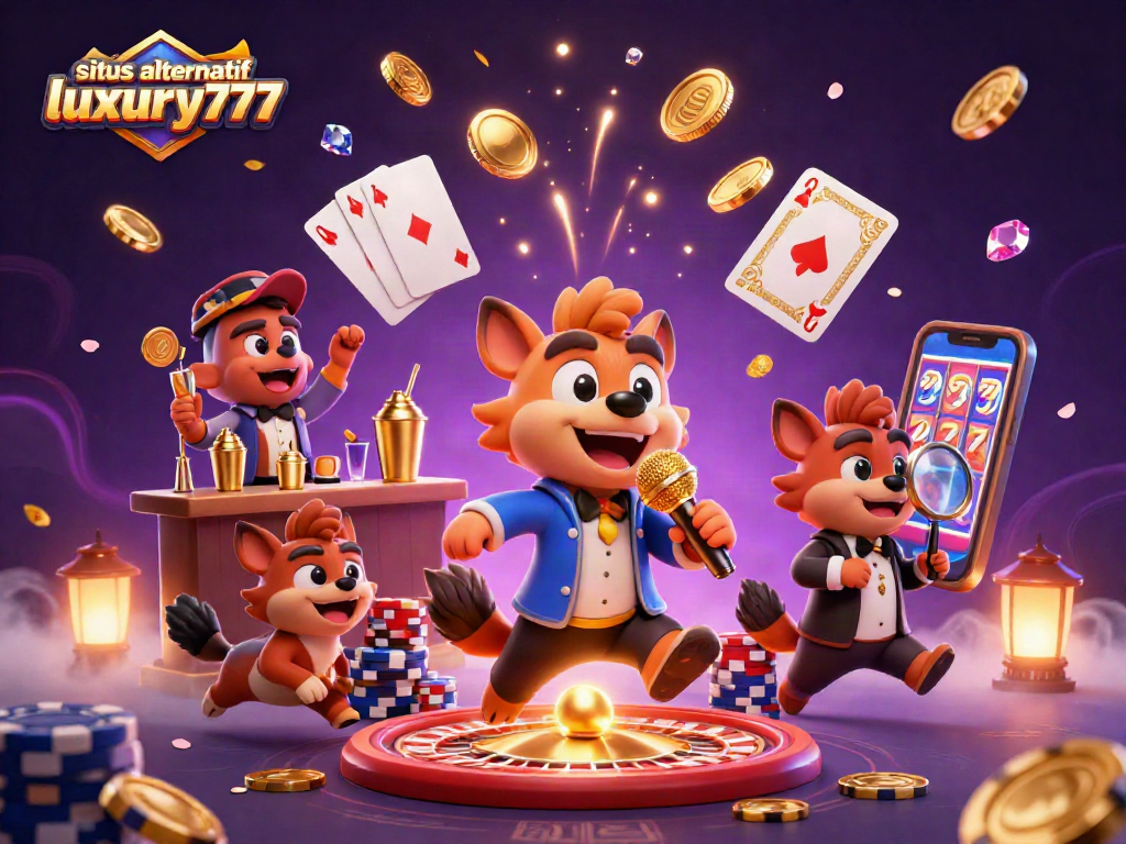 Gambarlah momen seru di situs alternatif luxury777 saat hyena menghibur di kasino penuh kesenangan.