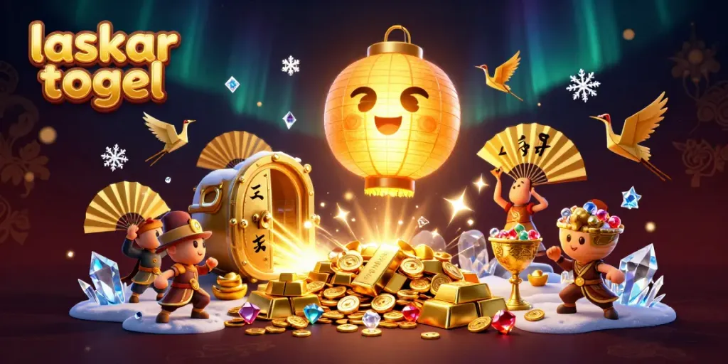 Experience the excitement of winning at laskar togel with a vibrant casino scene.