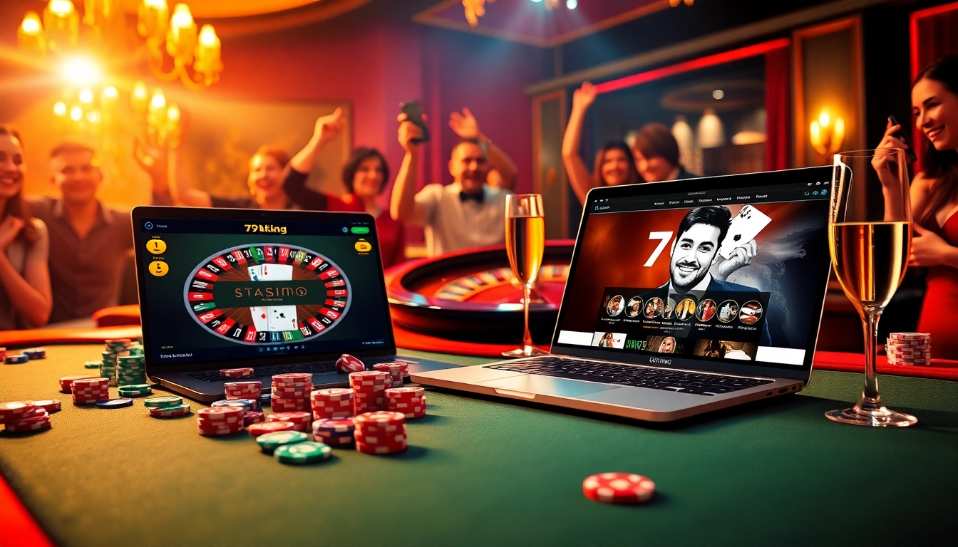 79king players enjoying a vibrant casino experience with exciting games and lavish surroundings.